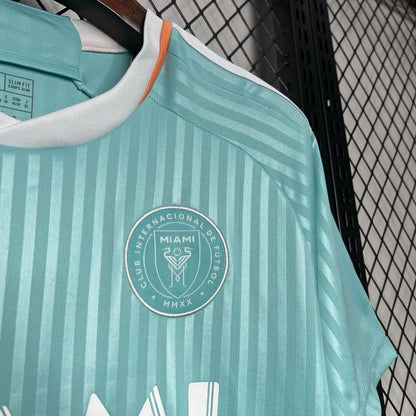 Inter Miami Maillot foot 2024/2025 Third Vert Bleu Version Retro