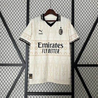 AC Milan x Pleasures maillot foot Blanc 2024/2025 Fourth