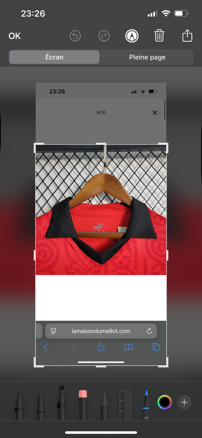 Rennes maillot domicile 2023/2024 Stades Rennais