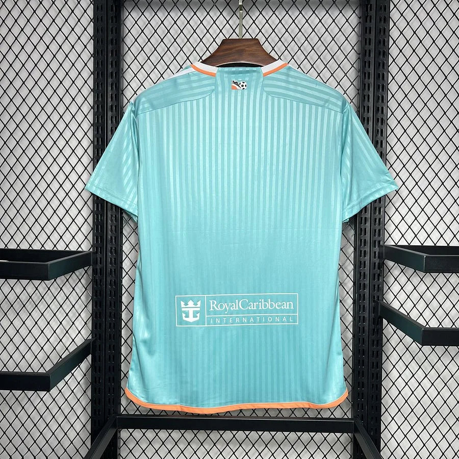 Inter Miami Maillot foot 2024/2025 Third Vert Bleu Version Retro