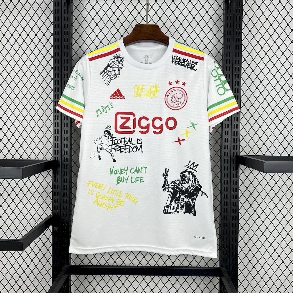 Ajax Amsterdam Bob Marley maillot foot 2025/2026