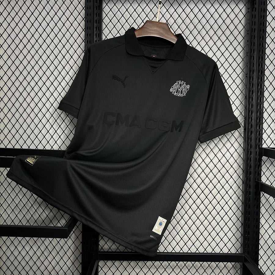 Olympique de Marseille maillot foot 125 ans 2024/2025 OM noir