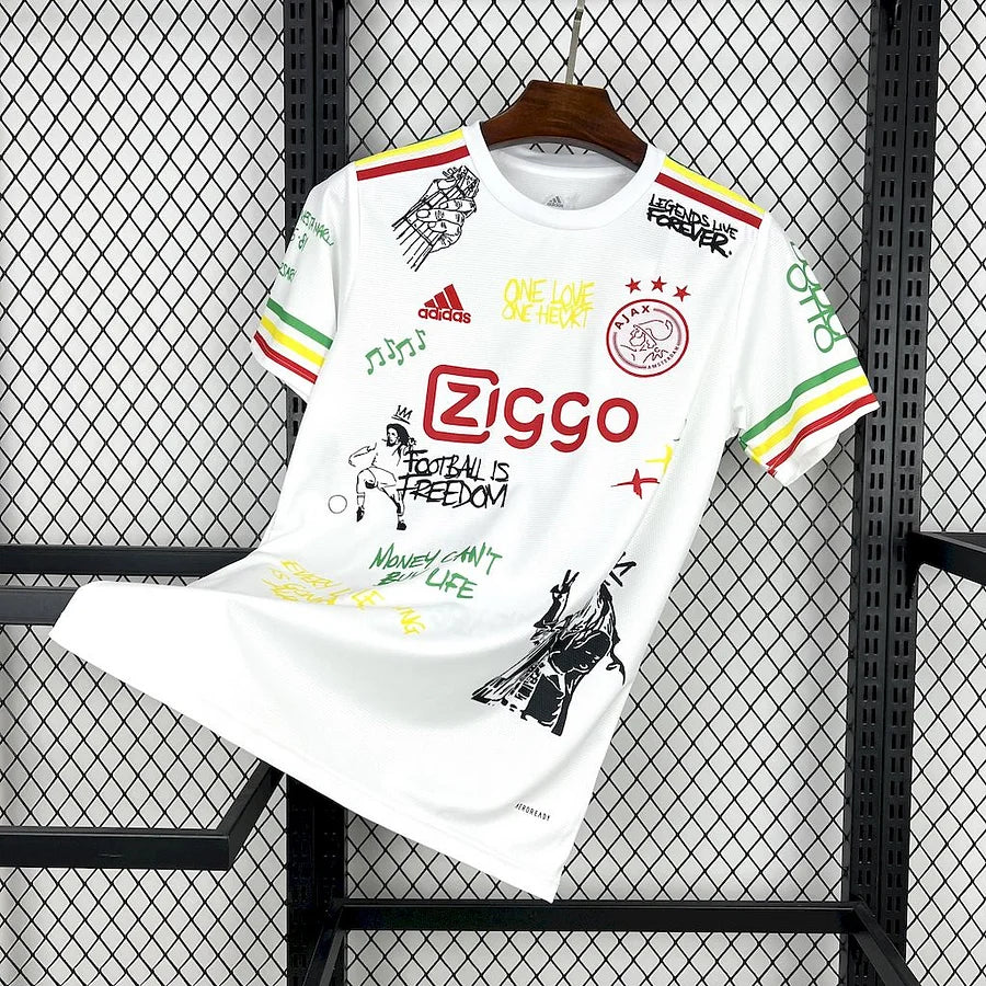 Ajax Amsterdam Bob Marley maillot foot 2025/2026